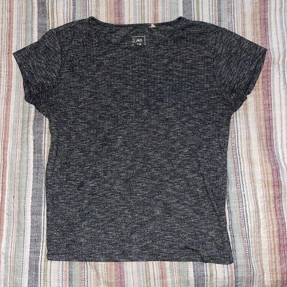 Grey Comfy Crop Top